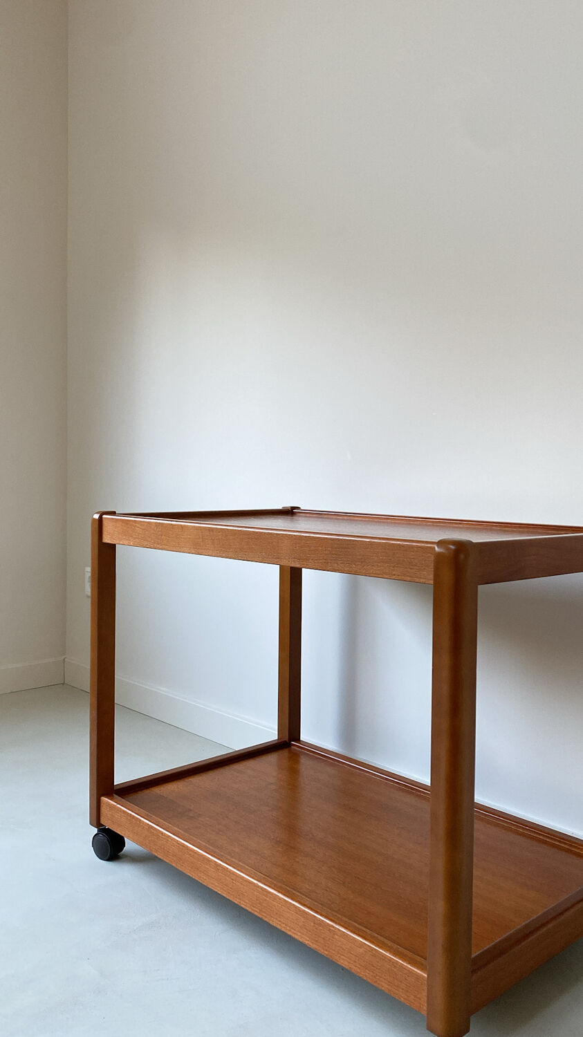 Vintage wooden trolley / bar cart