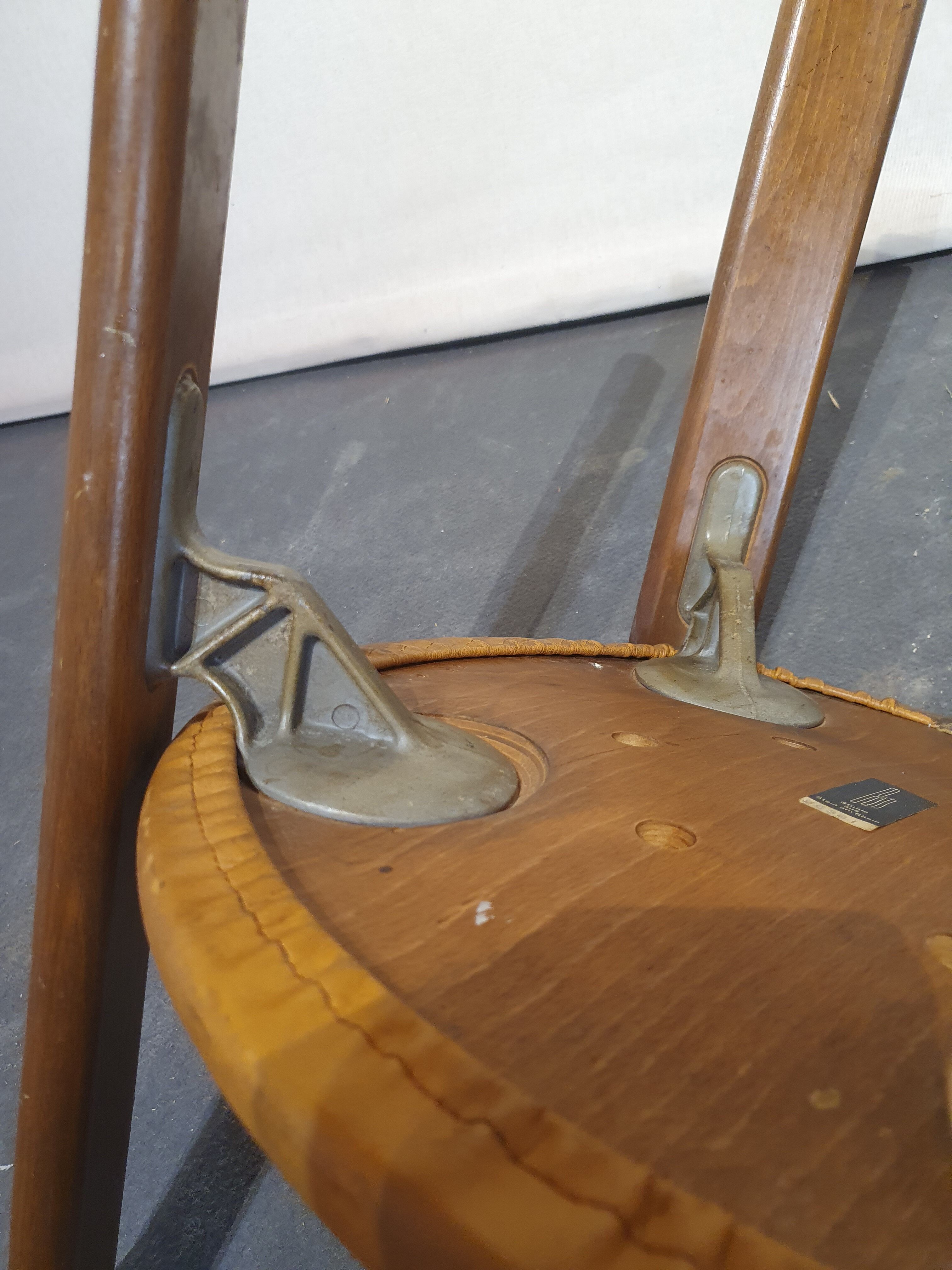 6 chairs by Bruno Rey, edited by Dietiker and manufactured by the workshop "Stuhl aus Stein am Rhein"