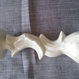 2 porcelain candle holders