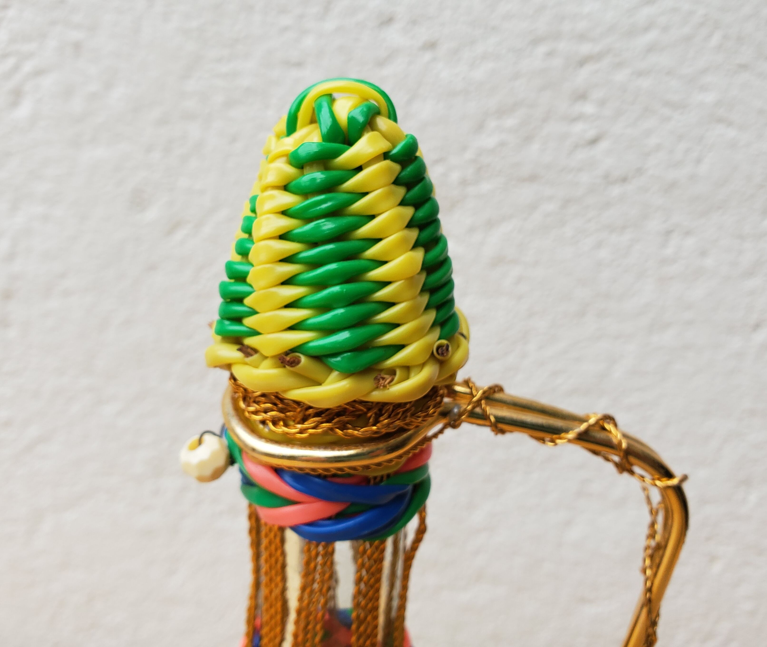 60's scoubidou bottle