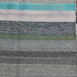 7x9 Gray & Teal Green Handmade Kilim Rug, 224x264Cm