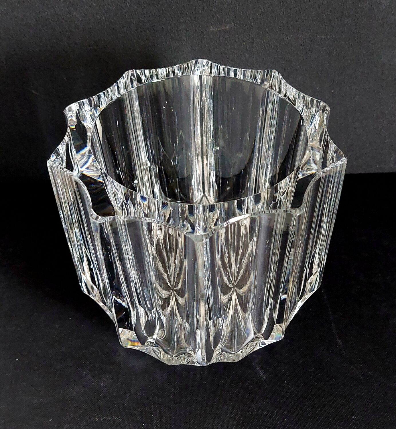 Art Deco crystal vase