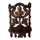 Etagère murale ancienne en bois ajouré , XIXe