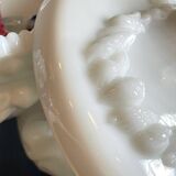 Vintage opaline glass candy dish