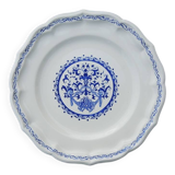 12 Anciennes Assiettes Plates en Faïence de Gien - Décor Rouen