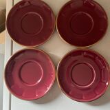 Set of 4 Apilco Bordeaux coffee cups