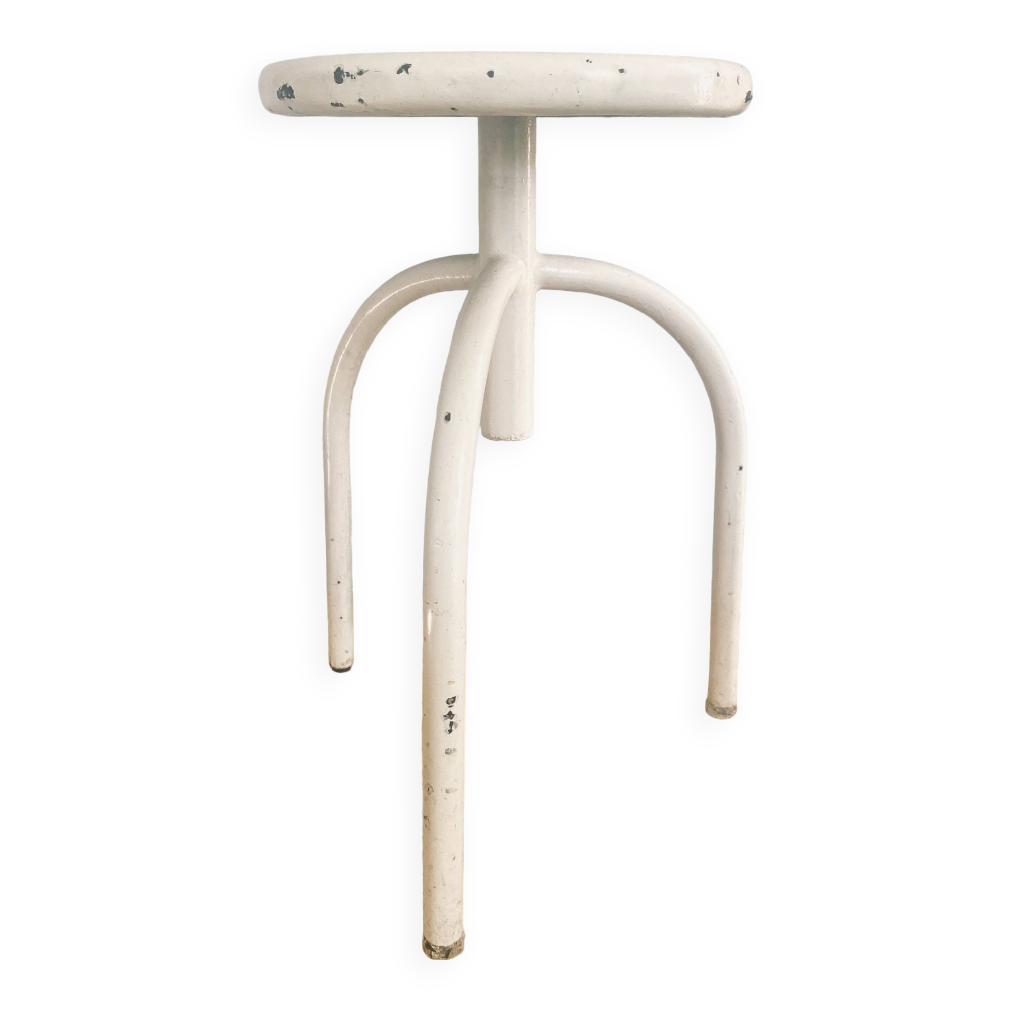 Adjustable metal pharmacy stool
