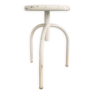 Adjustable metal pharmacy stool
