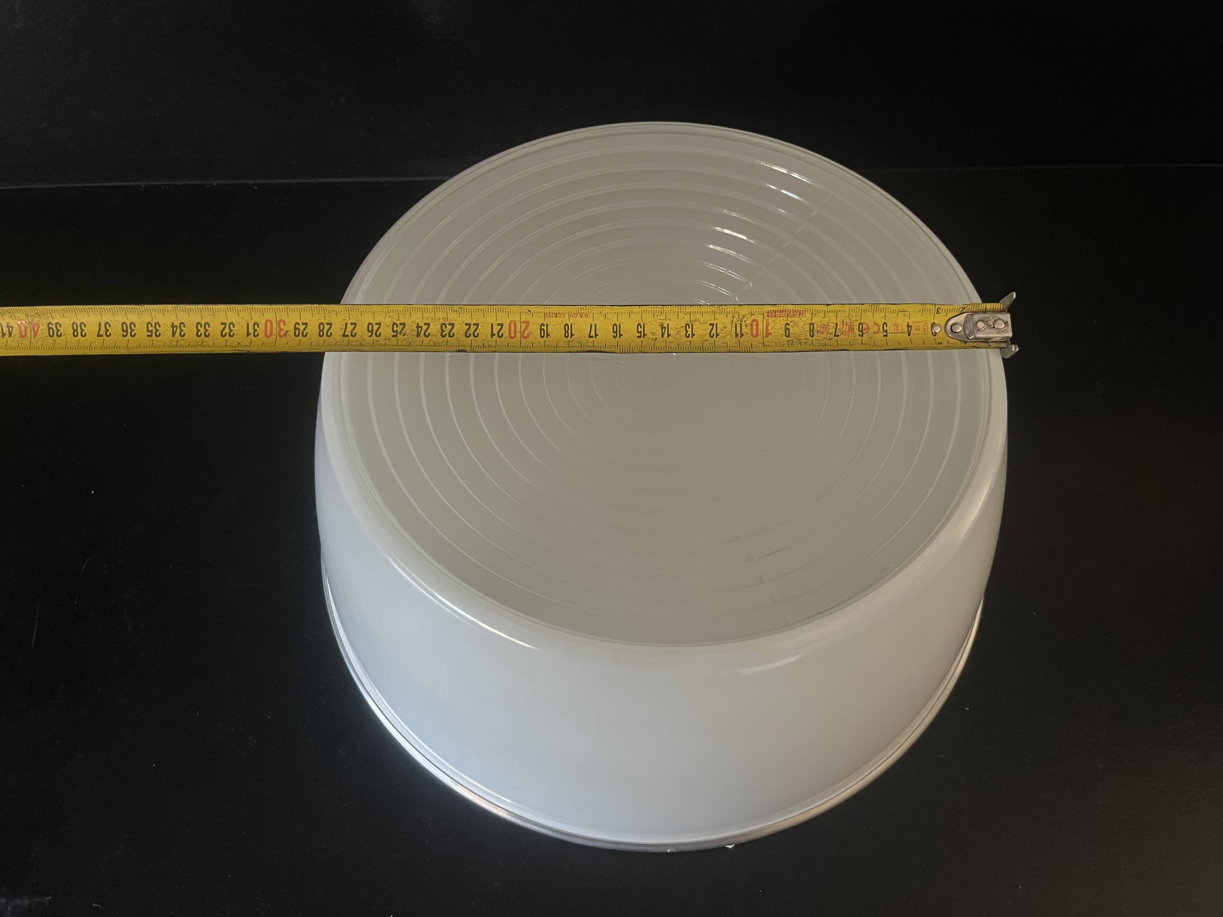 Holophane glass ceiling light