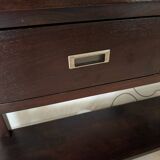 Console side table in solid wood