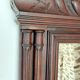 Large antique 19th-century mirror in carved wood - Haussmannian style.