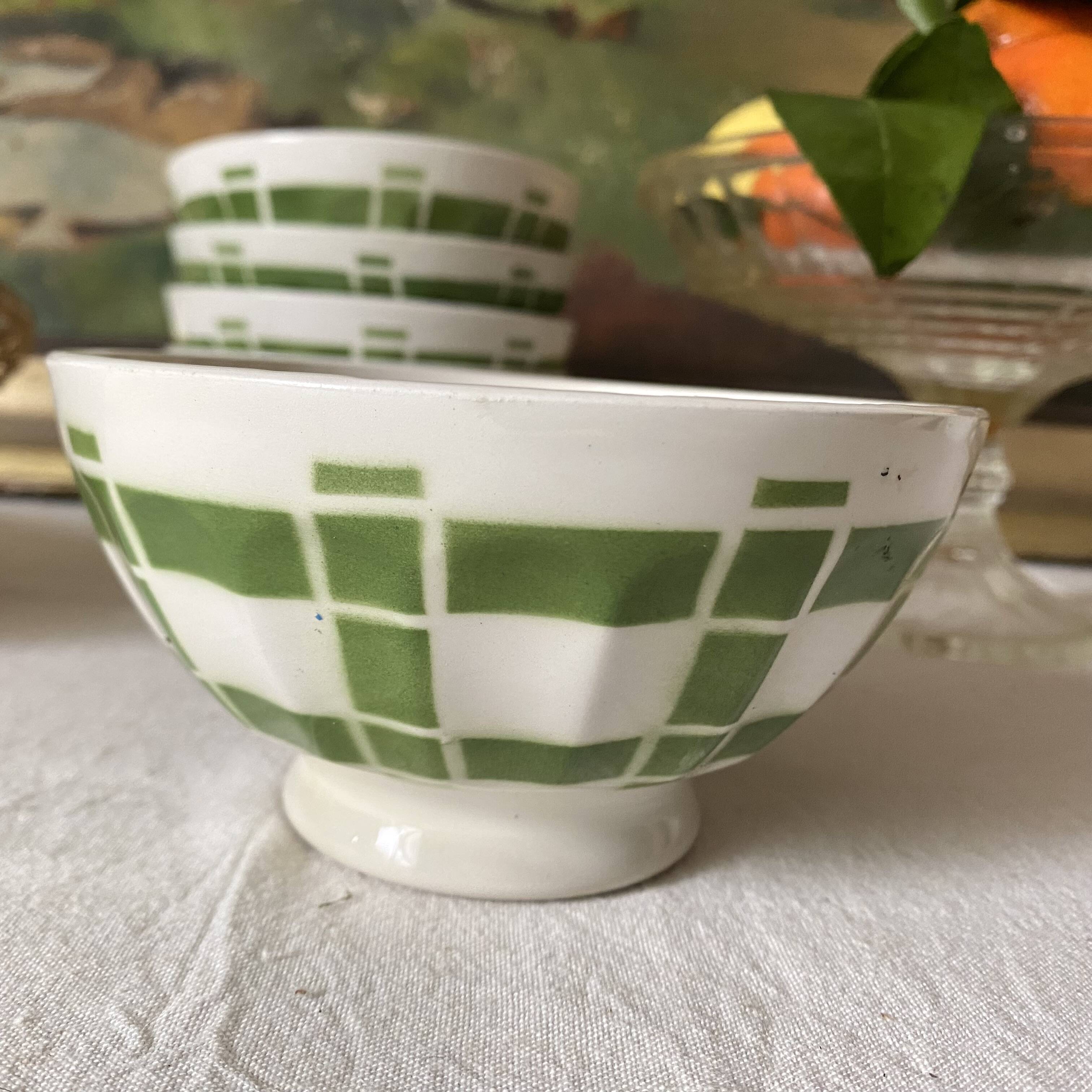 Old faceted bowls
