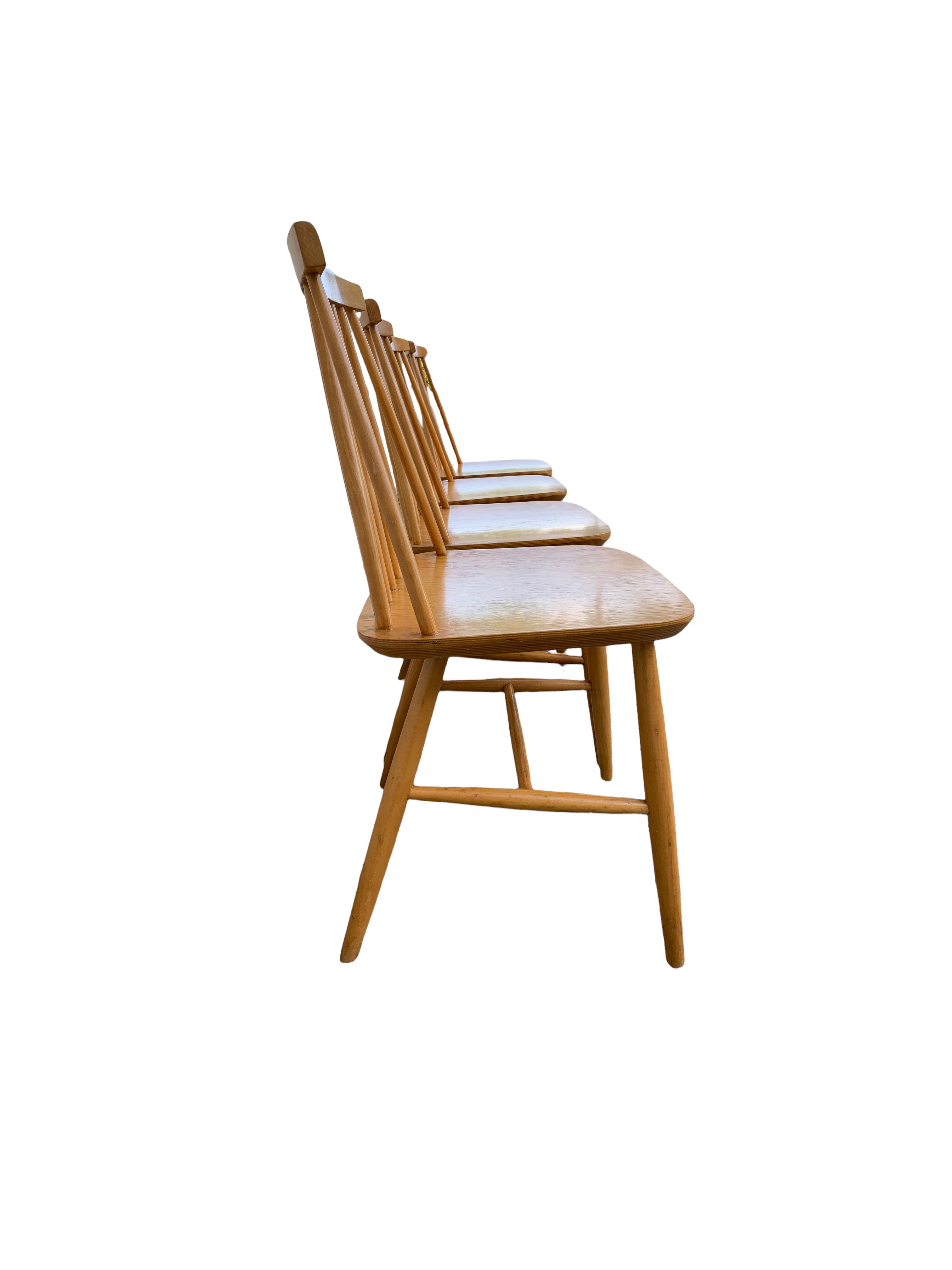 Chaises scandinaves Pinnstol ZPM Radomsko 1950