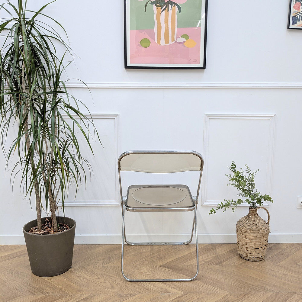 3 chaises Plia - Giancarlo Piretti pour Castelli