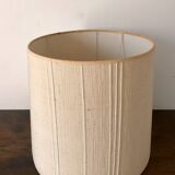 Scandinavian style wooden lamp with linen lampshade