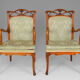 Salon Art Nouveau, ensemble de 4 éléments, vers 1900