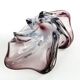 Sommerso bowl, mid-century modern, purple glass, Murano, Italy, 1950s
