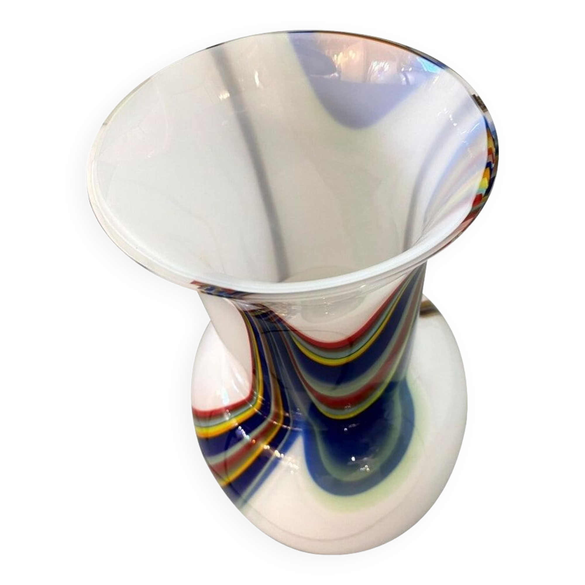 Contemporany vase murrine in murano glass