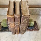 pair of marble and onyx Art Deco bookends