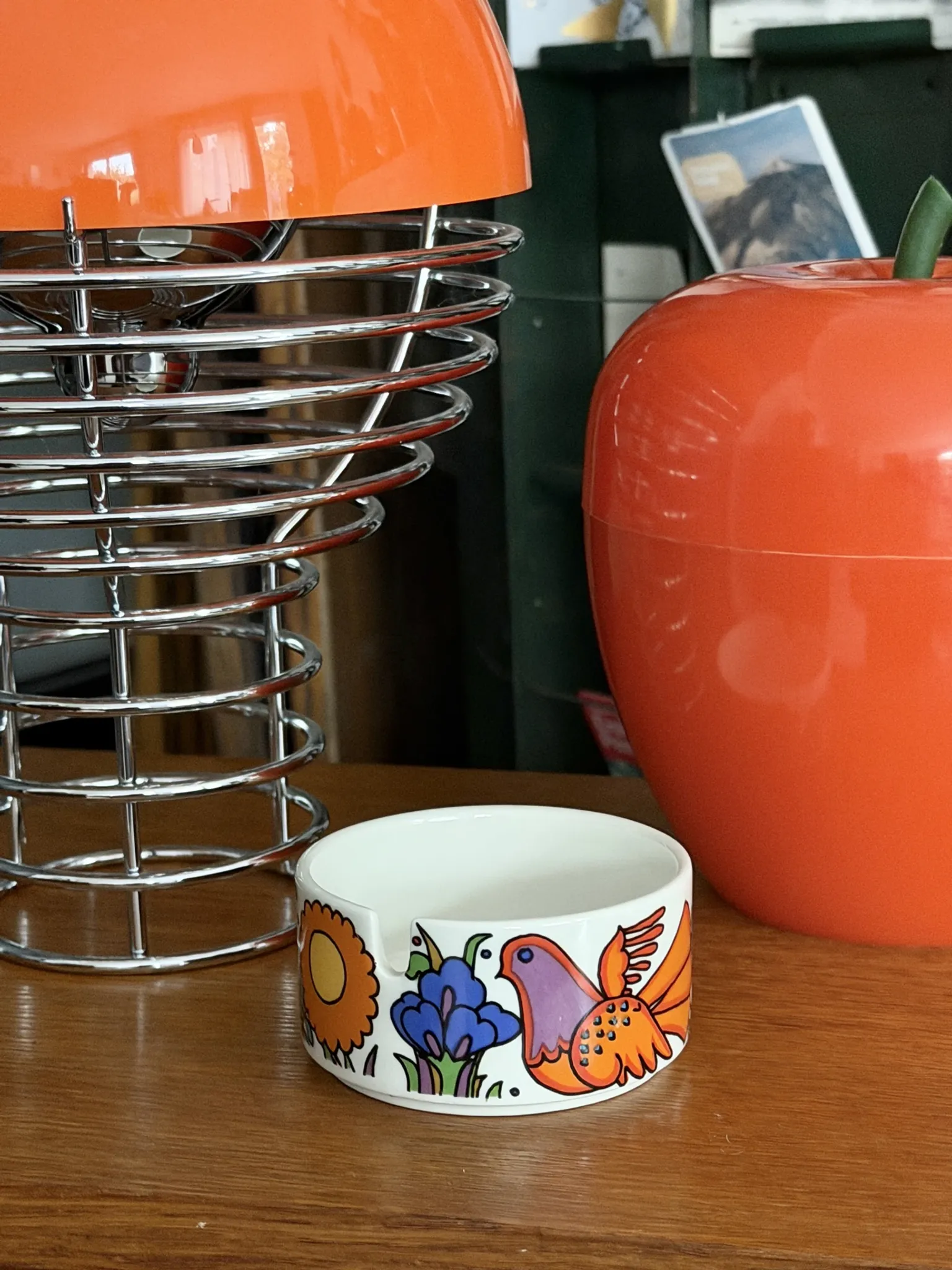 Vintage ceramic ashtray with "Acapulco" pattern – Villeroy & Boch