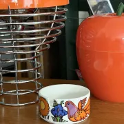 Vintage ceramic ashtray with "Acapulco" pattern – Villeroy & Boch