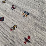 Persian Gabbeh rug with playful patterns 240x170
