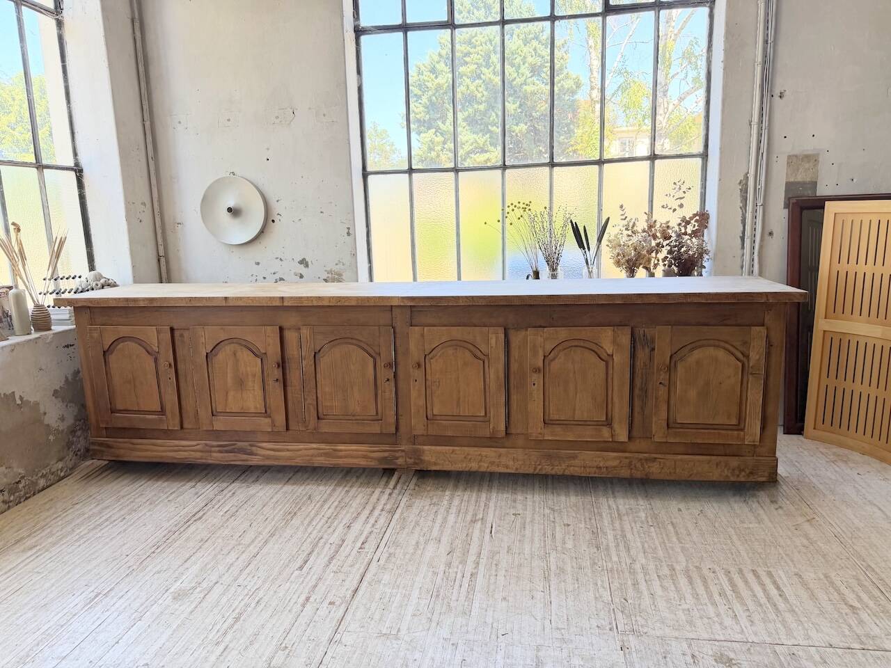 Rustic sideboard XXL 4m solid oak 1950