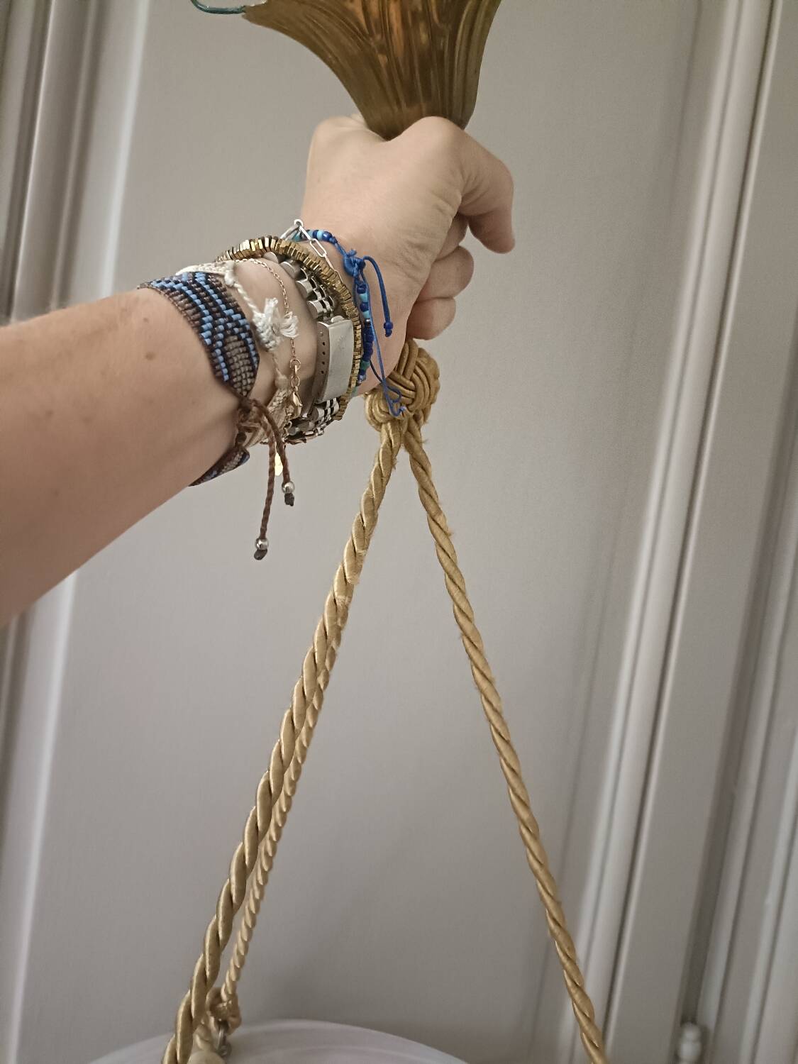 Art Deco glass paste chandelier