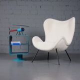 Madame lounge chair in bouclé by Fritz Neth for Correcta