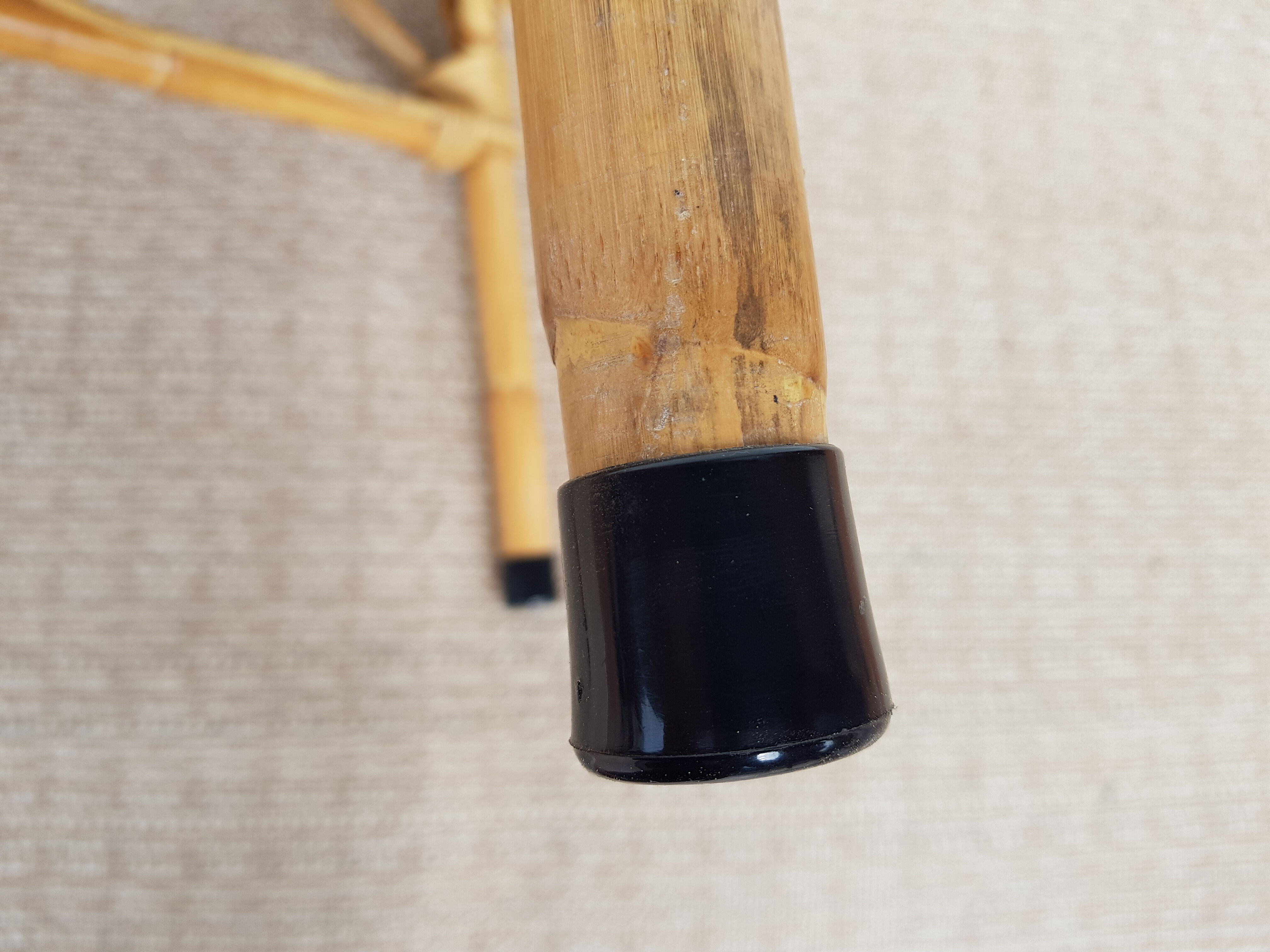 Old chair in Osier and Bamboo 60s