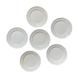 Set of 6 plates with white starter or dessert Manoir from Villeroy & Boch