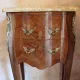 Louis XV style bedside table in marquetry rosewood