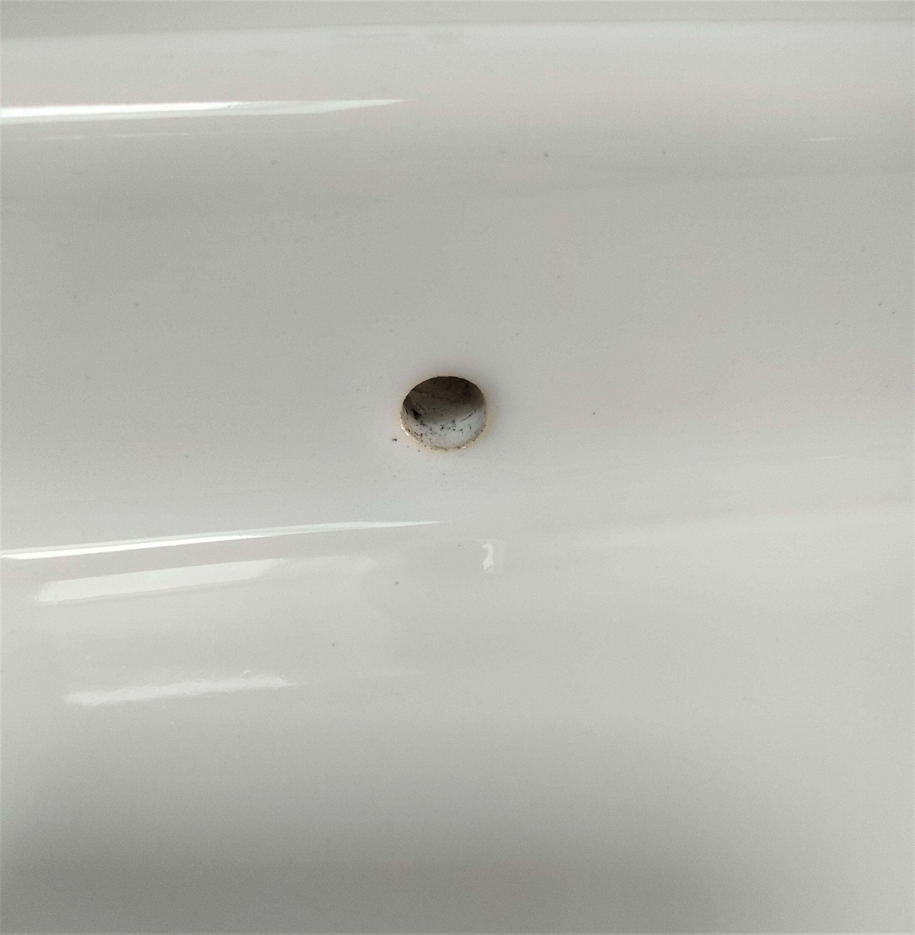 Vintage white glazed ceramic wall shelf