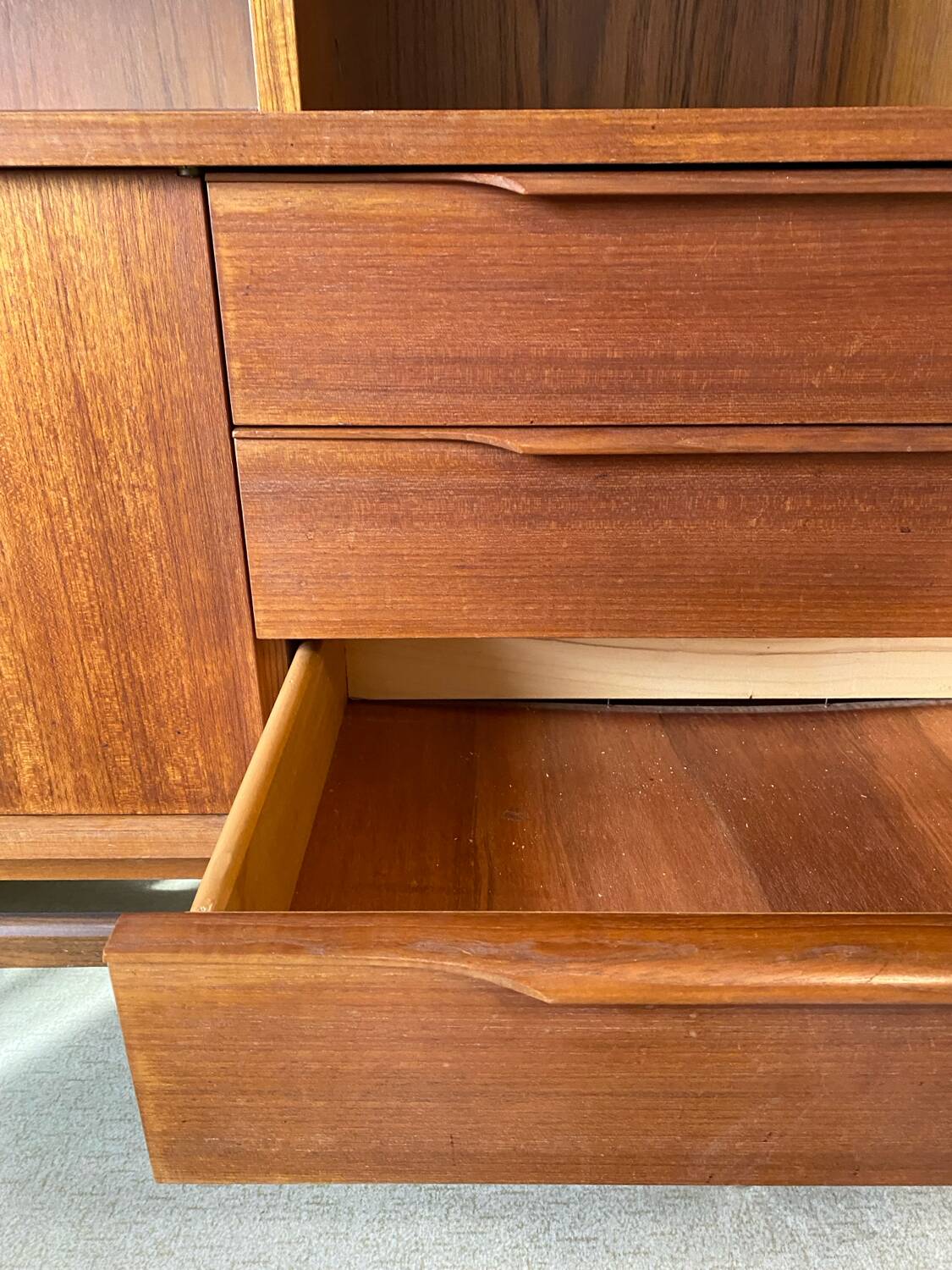 Vintage Scandinavian teak sideboard / buffet 1960