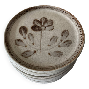 Lot de 6 assiettes à - sarreguemines