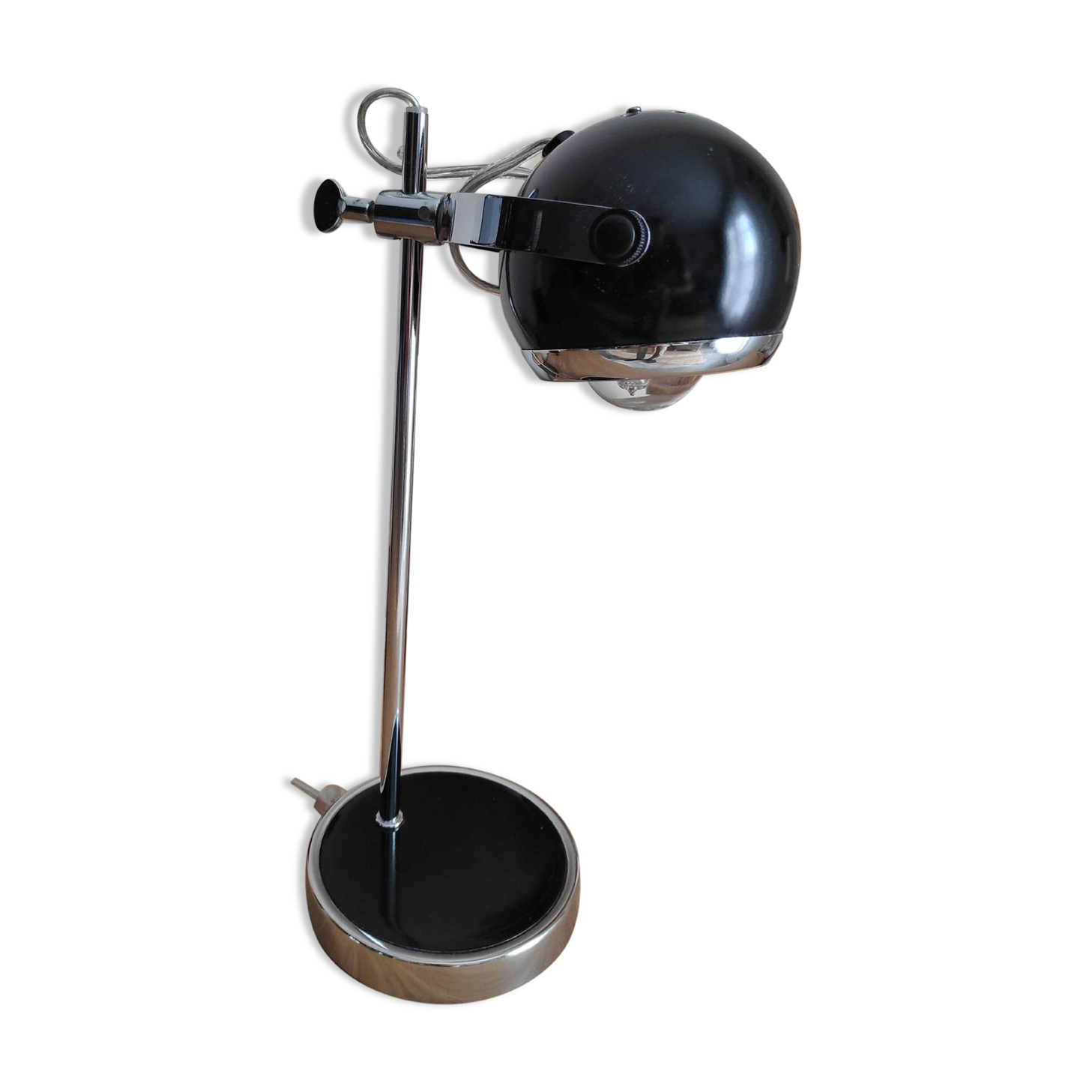 Vintage black eye ball desk lamp