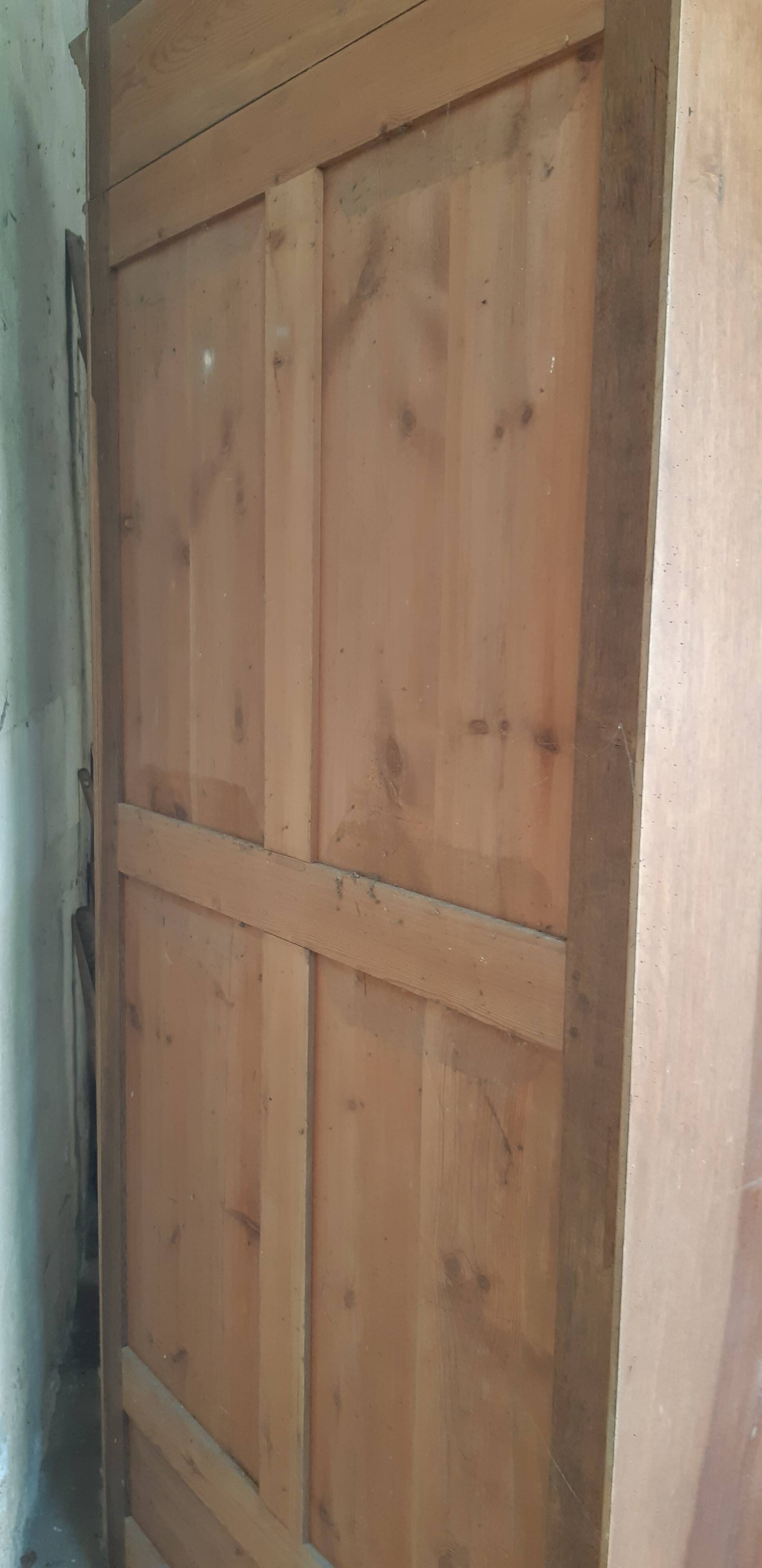 Empire wardrobe in solid walnut