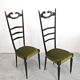 Chiavari chairs with high backs Mid Century Modern Paolo Buffa 1950s