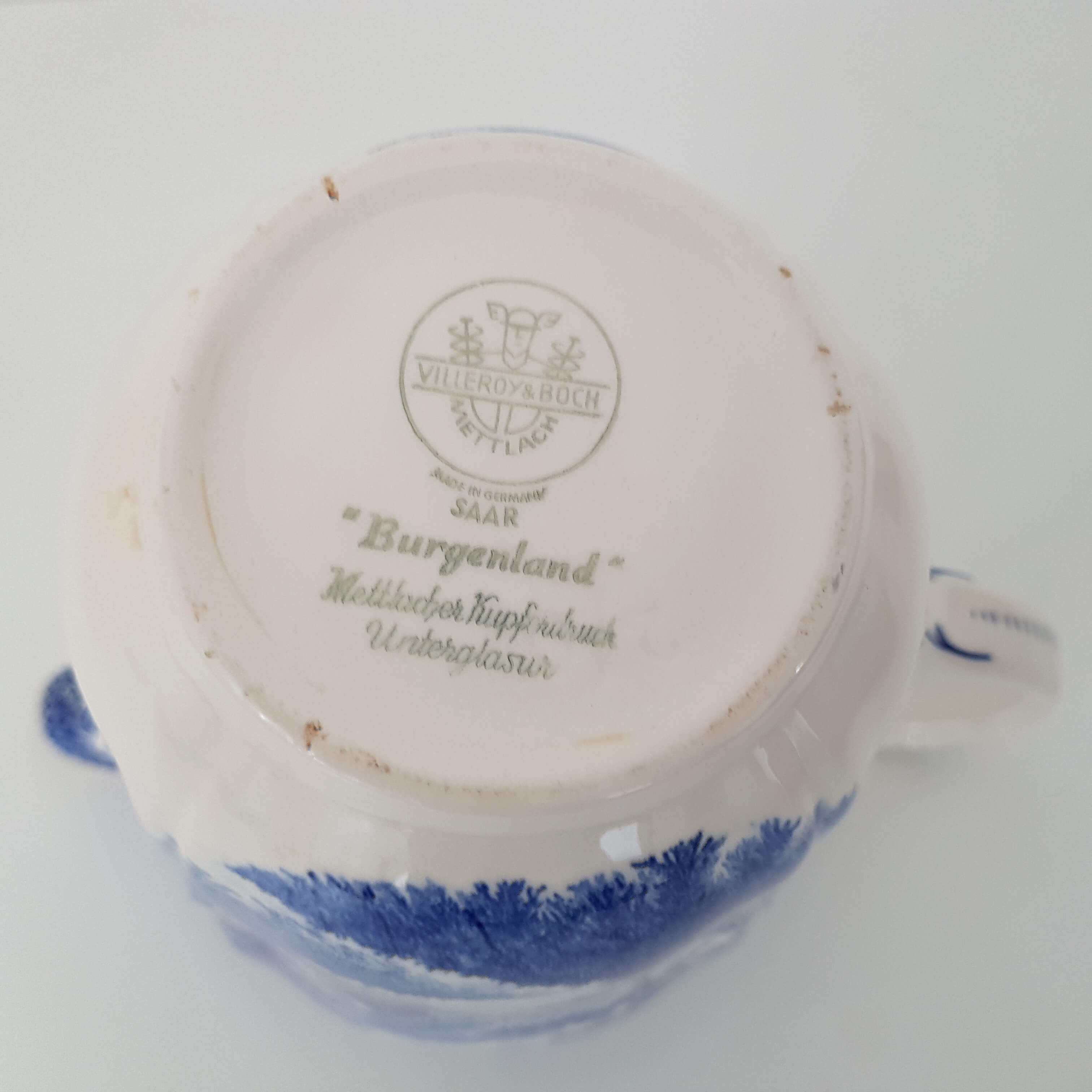 Old ceramic water pot Villeroy and Boch