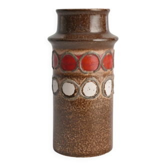 Mid-Century Modern Brown Ceramic Vase by VEB Haldensleben, East Germany, 1960s