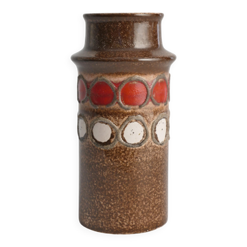 Mid-Century Modern Brown Ceramic Vase by VEB Haldensleben, East Germany, 1960s