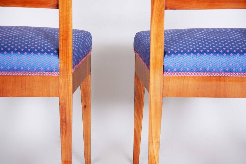 Set of Biedermeier Dining Chairs in Cherry Tree, 1820s