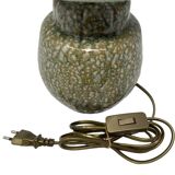 Ceramic lamp and linen shade