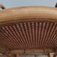 Vintage rocking chair in rattan and cane.