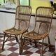 Paire de chaises en rotin