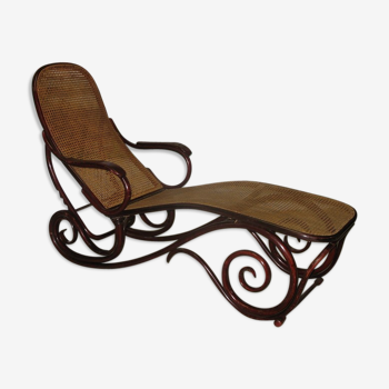 Chaise-longue « Thonet » en hêtre XXème