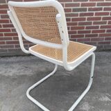 Set of 4 Cesca b32 model chairs in white