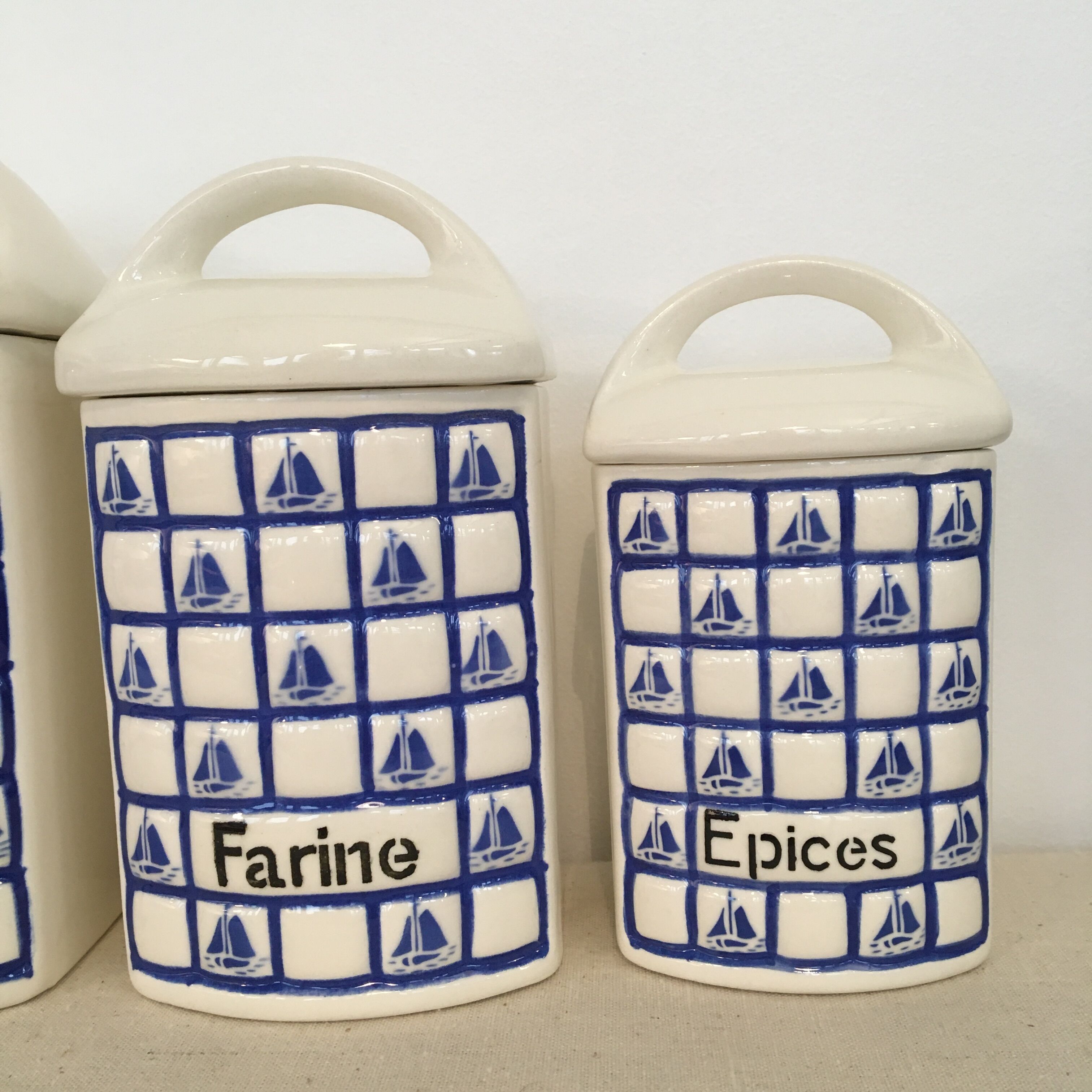 Series cooking spice pots pattern boats 30/40s