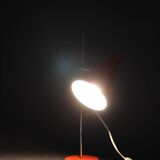 1960s Josef Hurka Red Table Lamp for Lidokov , Czechoslovakia