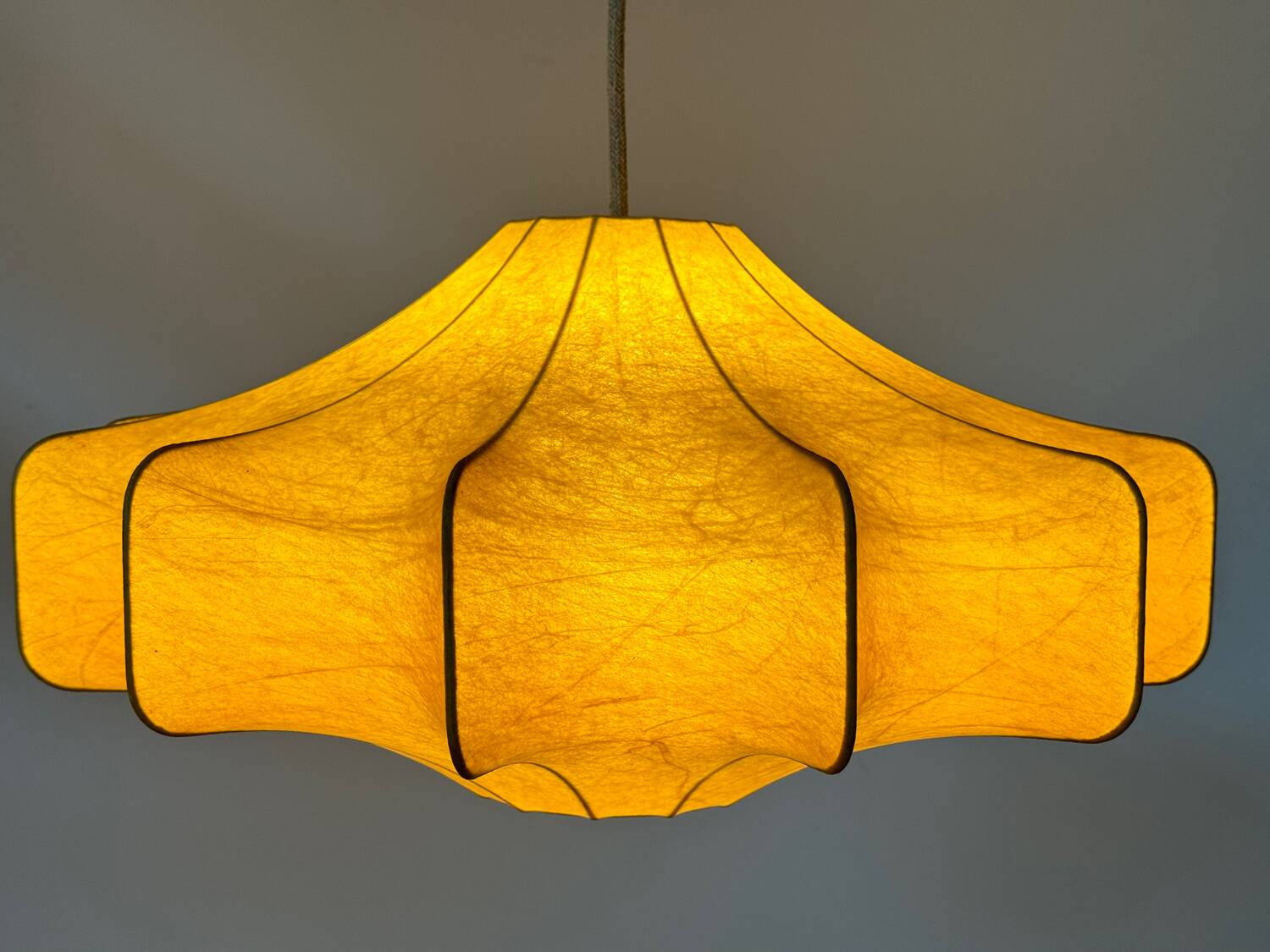 Large cocoon pendant light, 60s